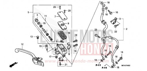 FR. BRAKE MASTER CYLINDER (CBF1000) CBF10009 de 2009